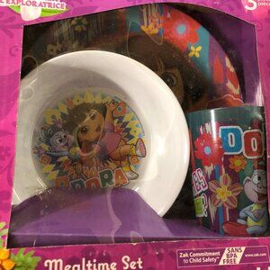 Dora the Explorer Mealtime dish set by Zak